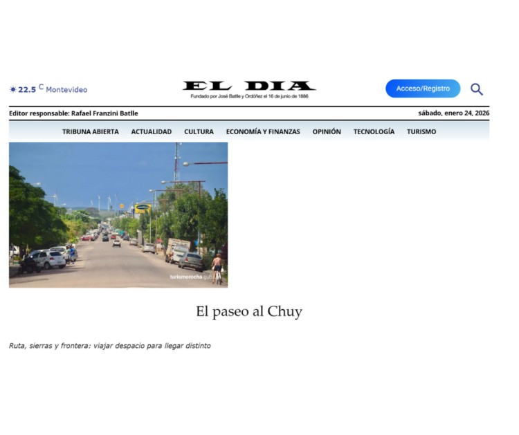 El paseo al Chuy: un viaje por rutas alternativas, sierras y frontera