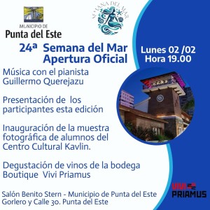 Semana del Mar 2026: arte, ciencia y cultura junto al oc&eacute;ano en Punta del Este