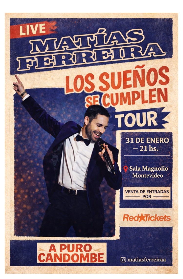 Mat&iacute;as Ferreira vuelve a Uruguay y se presenta en Magnolio Sala