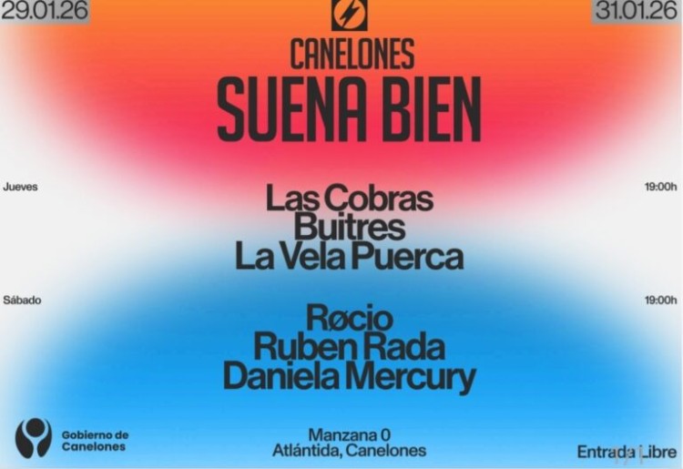 Canelones Suena Bien 2026: Atl&aacute;ntida se prepara para dos noches de m&uacute;sica masiva